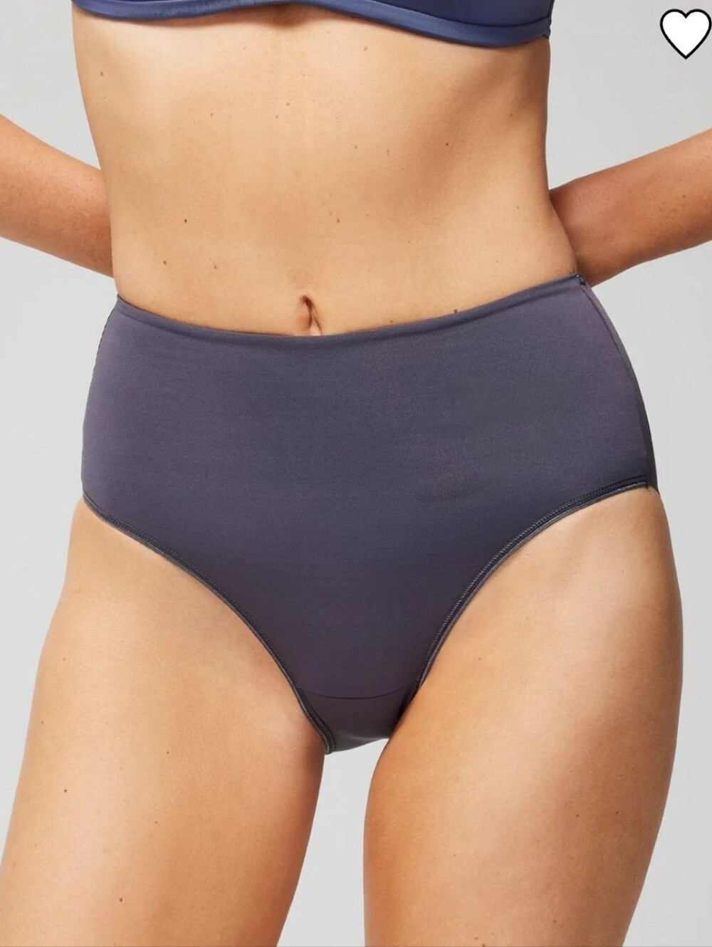Soma Tummy Modern Panty Briefs in Gray Ink